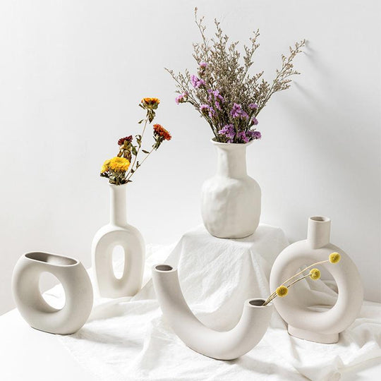 All-White Minimalist Vase