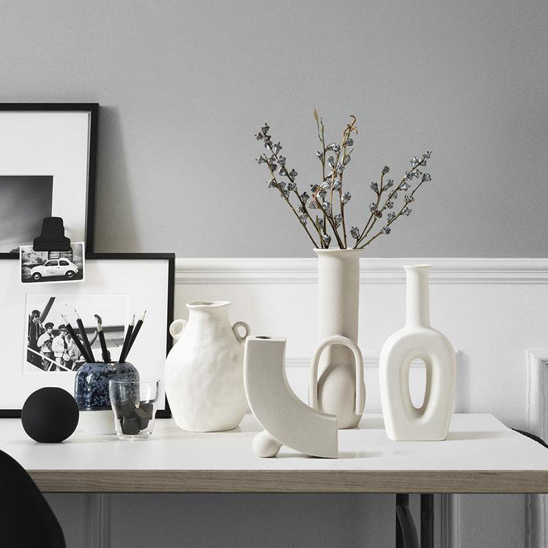 All-White Minimalist Vase