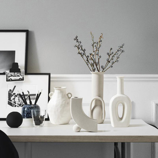 All-White Minimalist Vase