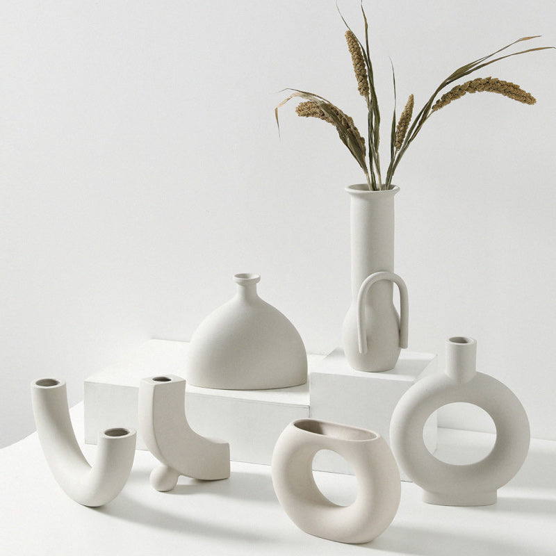 All-White Minimalist Vase