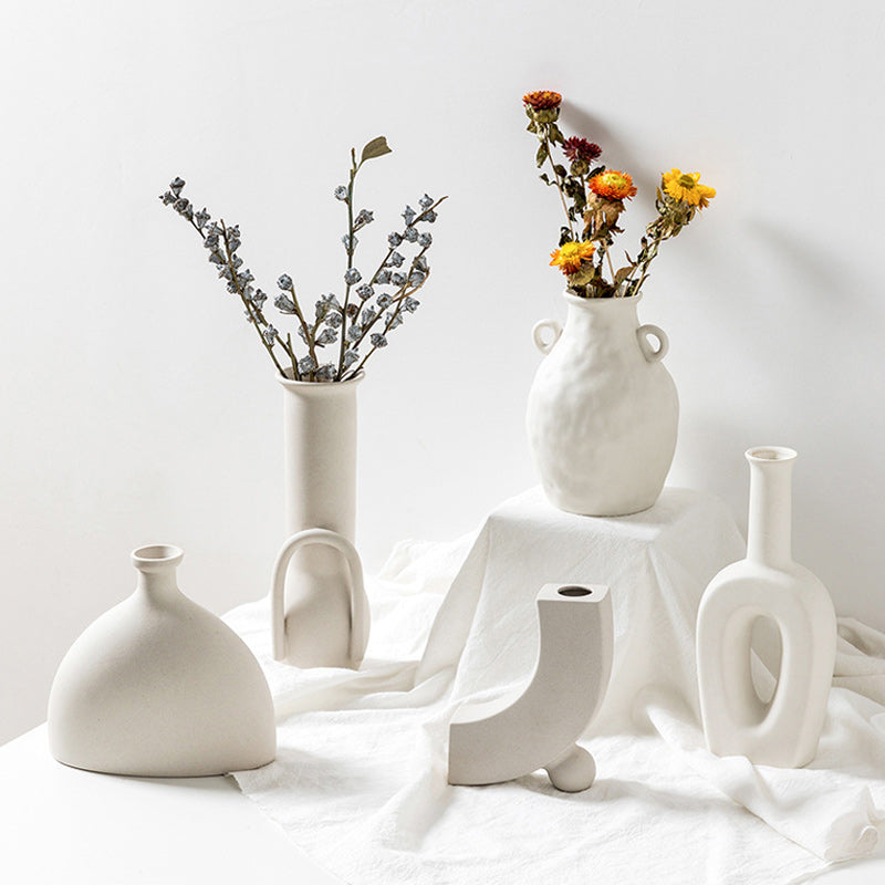 All-White Minimalist Vase