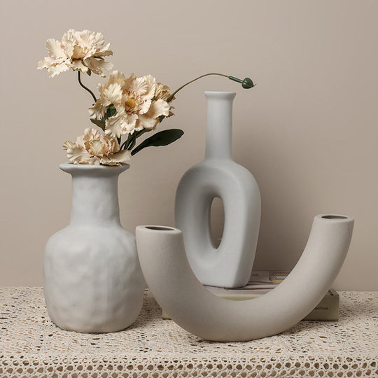 All-White Minimalist Vase