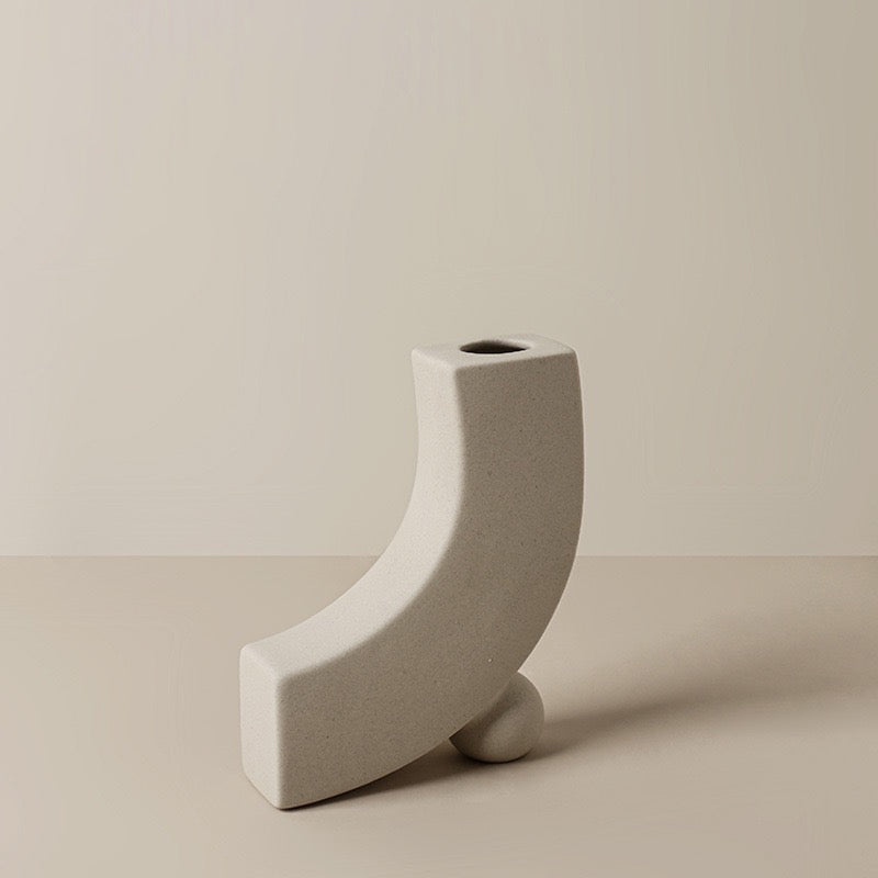 All-White Minimalist Vase