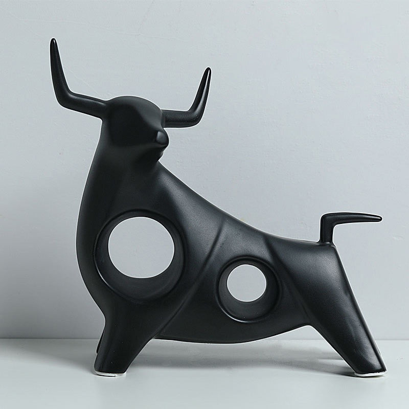 Monochrome Minimalist Bull