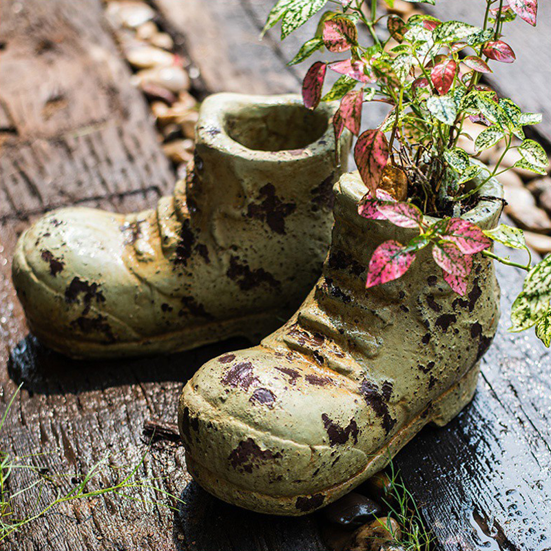 Daddy's Shoe Vase