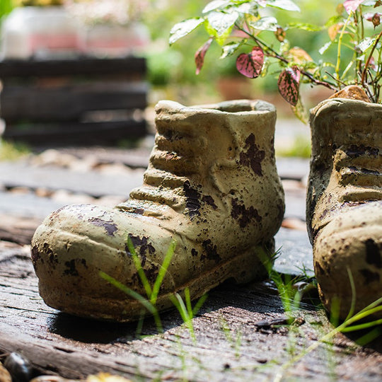 Daddy's Shoe Vase