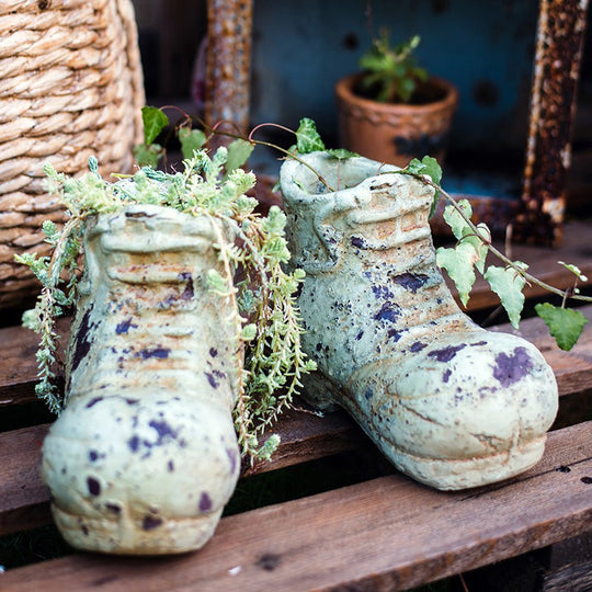 Daddy's Shoe Vase