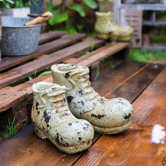 Daddy's Shoe Vase