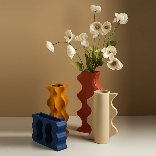 Zig Zag Ceramic Vase