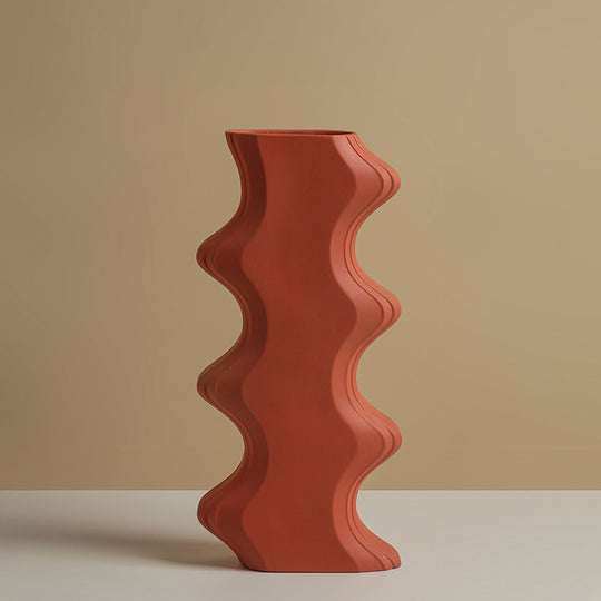 Zig Zag Ceramic Vase