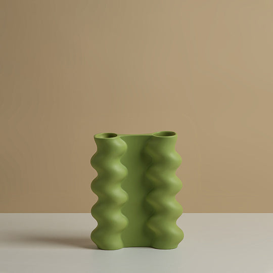 Zig Zag Ceramic Vase