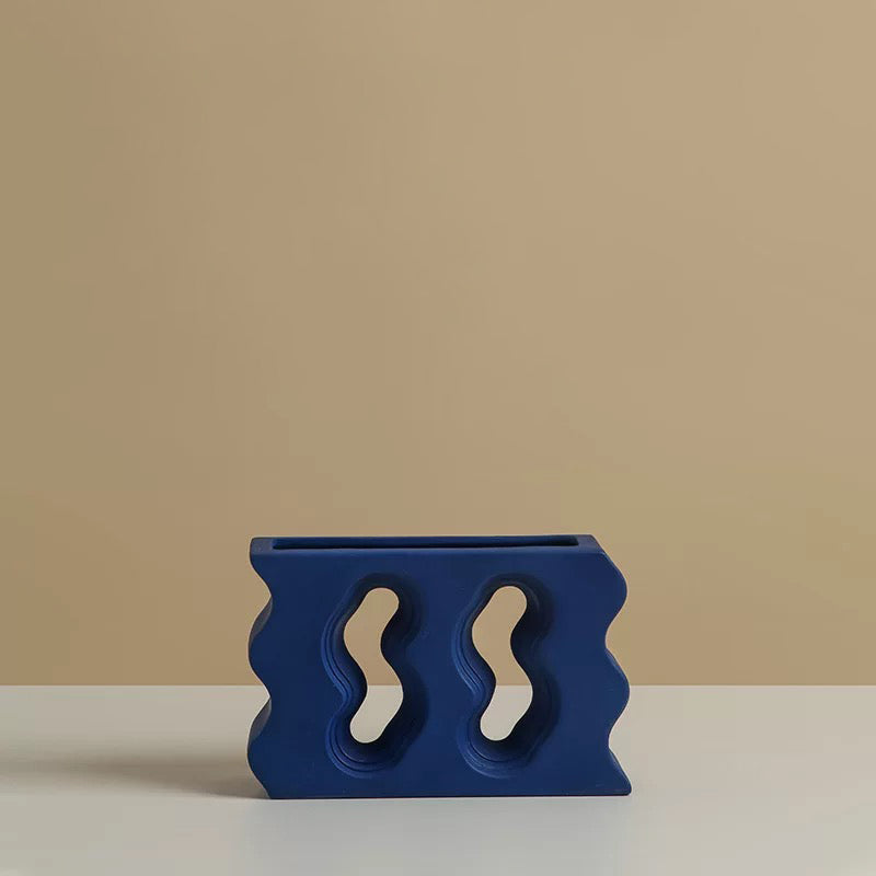 Zig Zag Ceramic Vase